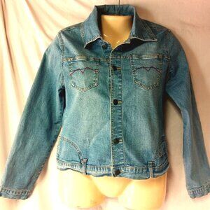 Women's Blue Denim Jean Jacket Size Medium